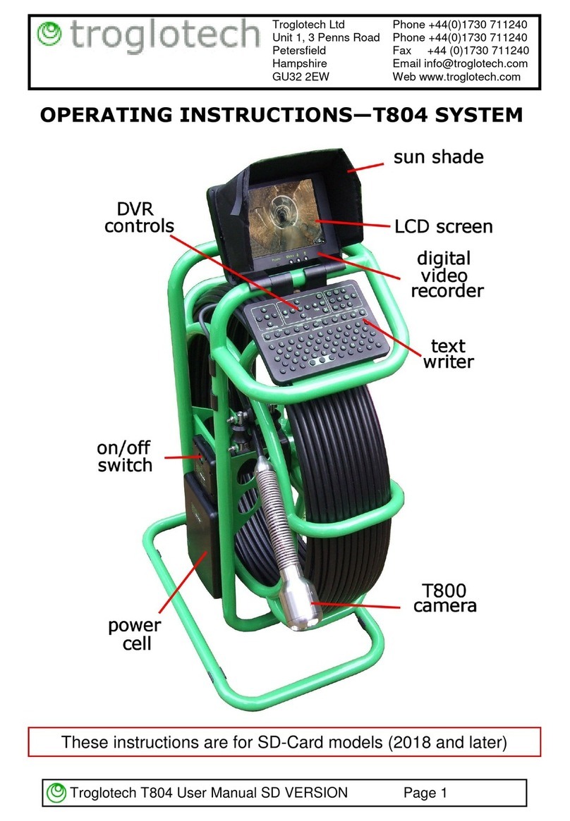 Troglotech T804  WiFi System operating instructions