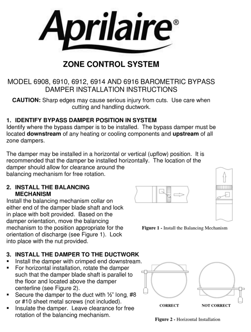 Aprilaire 6908 installation instructions