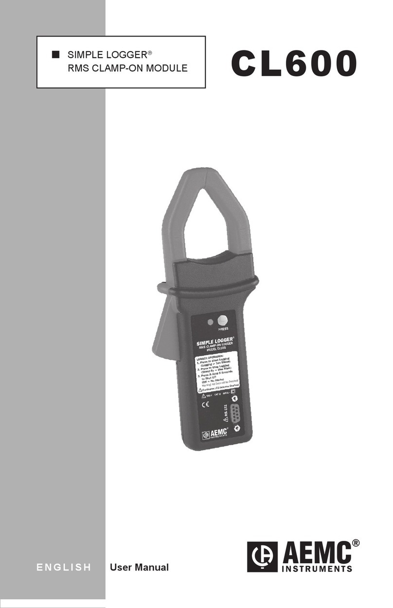 AEMC Simple Logger CL600 User manual