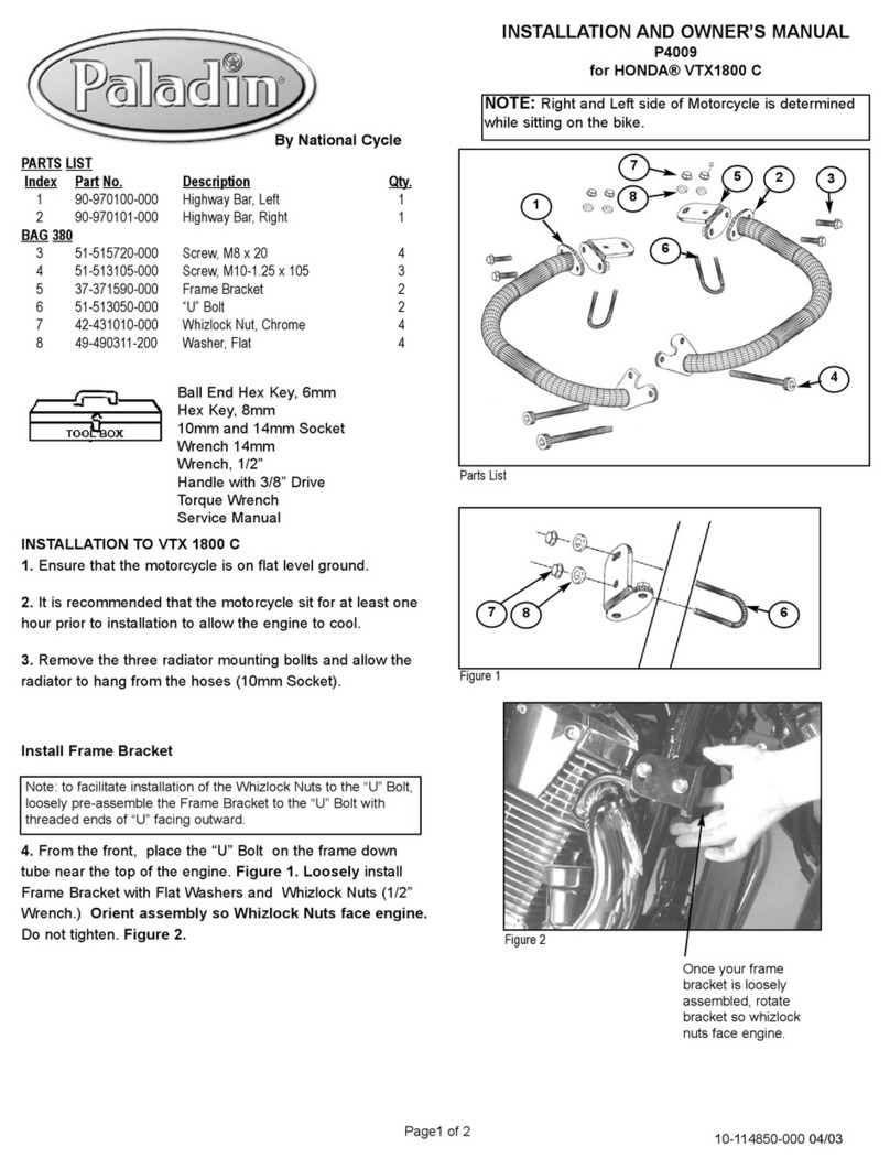 paladin P4009 Installation and owner's manual