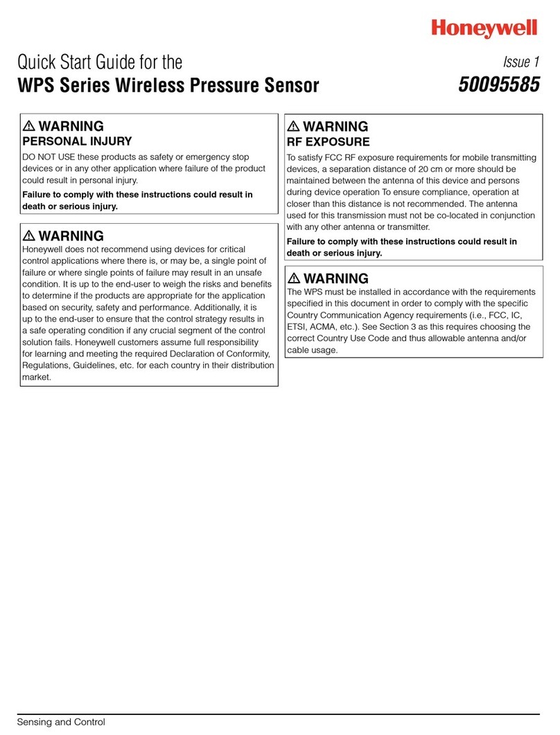 Honeywell WPS Series User manual
