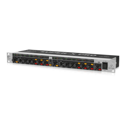 Behringer Super-X Pro CX3400 quick start guide