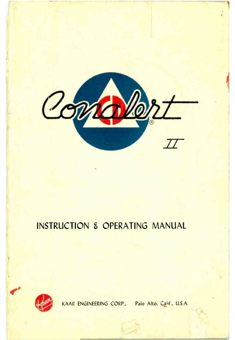 kaar engineering corp CONALERT II Instructions and operating manual