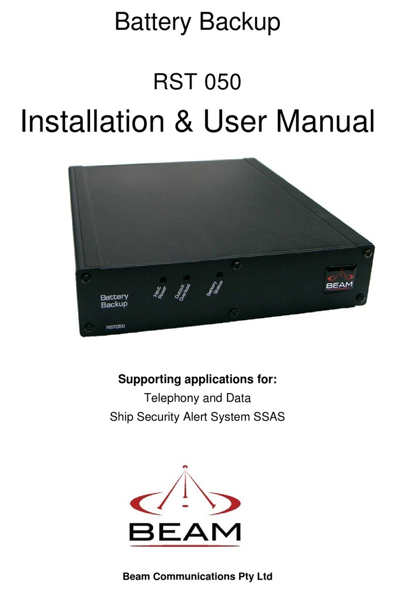 Beam RST 050 Installation & user manual