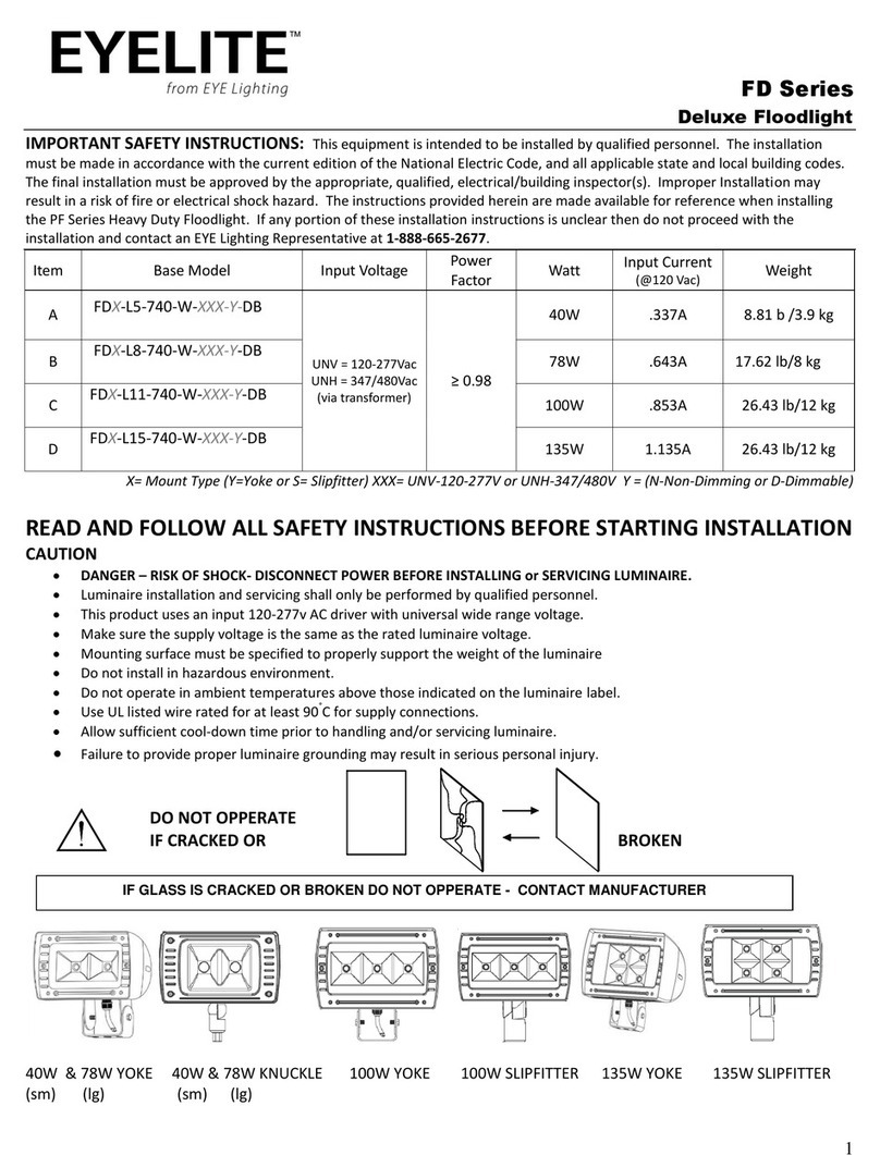Eyelite FD Series User manual