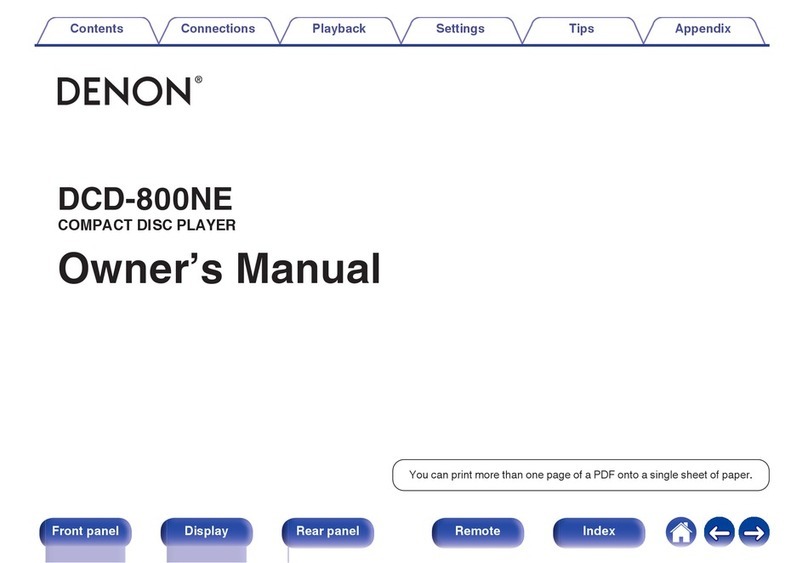 Denon DCD-800NE User manual