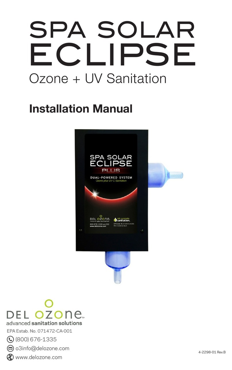 Del ozone spa solar eclipse installation manual Del ozone spa solar eclipse installation manual