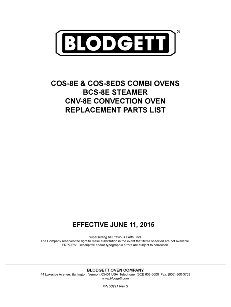 Blodgett COS-8E manual