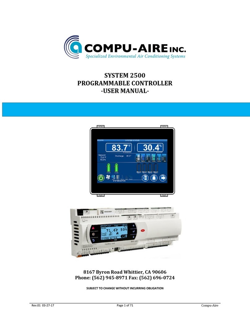 Compu-aire SYSTEM 2500 user manual