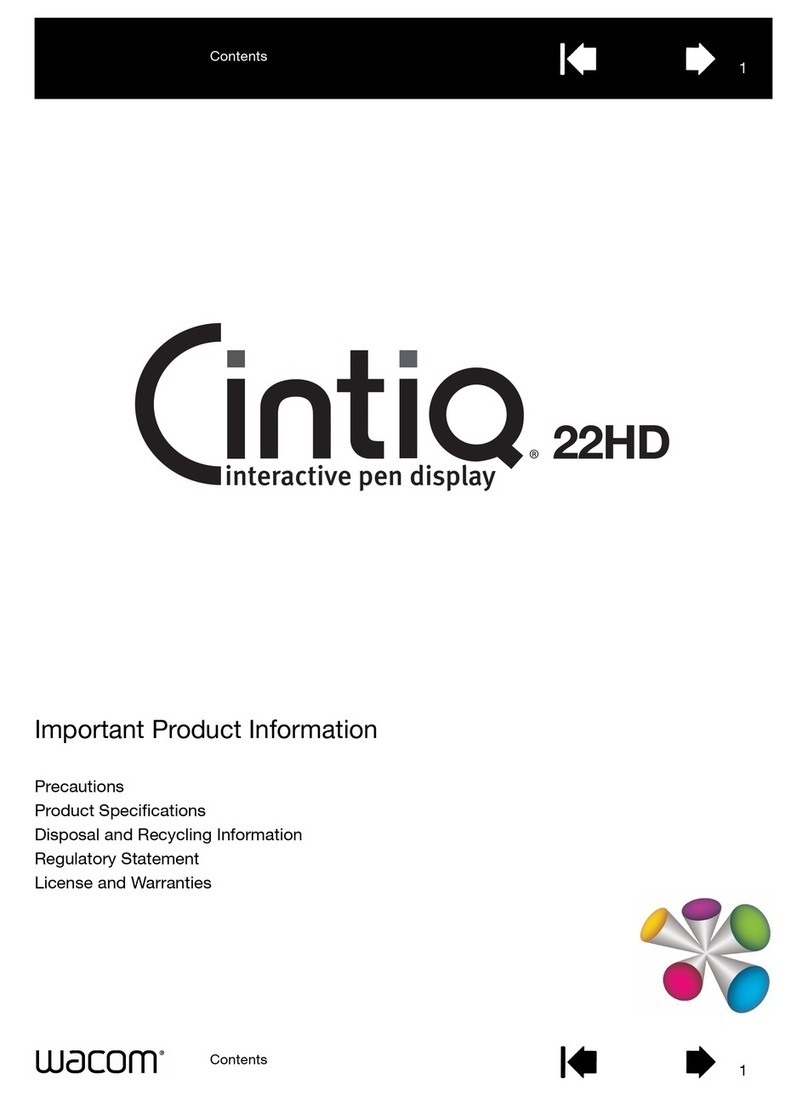 Wacom Cintiq 22HD User manual
