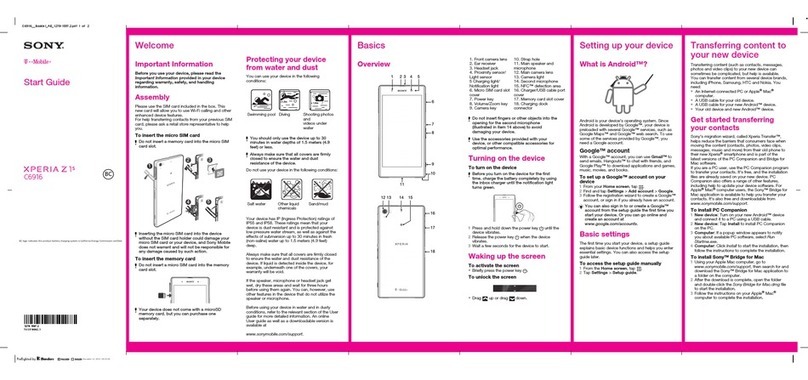 Sony XPERIA Z 1S C6916 User manual