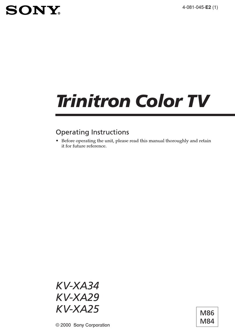 Sony Trinitron KV-XA34 User manual