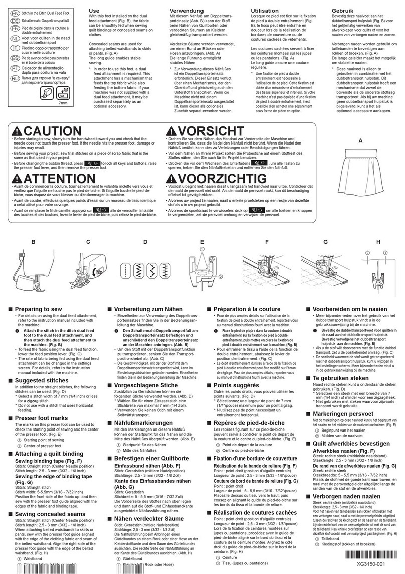 Brother SA204 user manual
