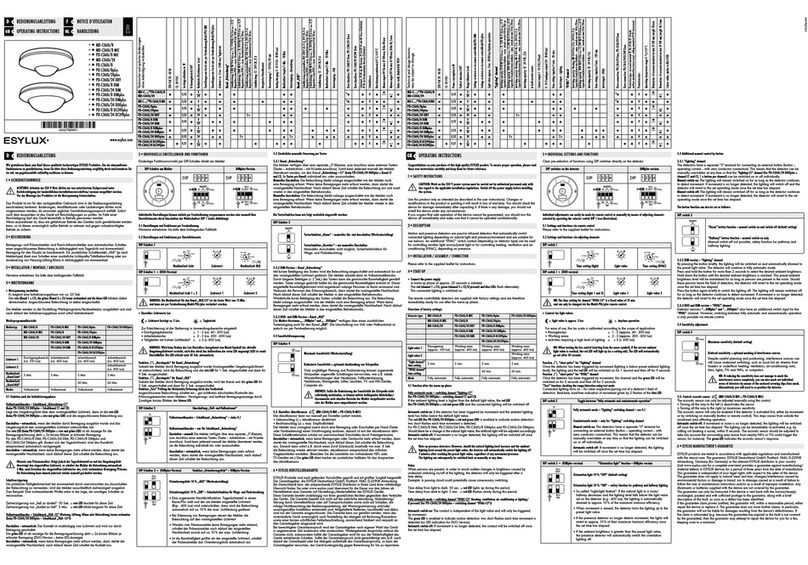ESYLUX PD-C360i/8 mini KNX operating instructions