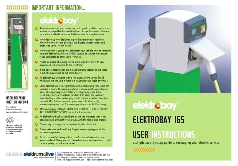 ELEKTROBAY 165 User instructions