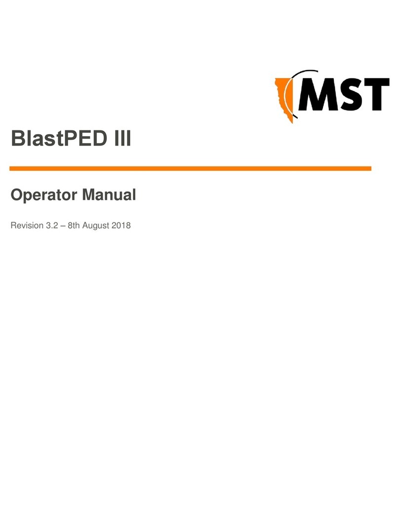 MST BlastPED III Operator's manual