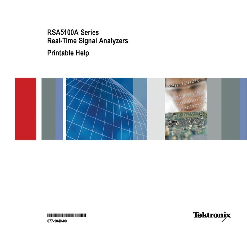 Tektronix RSA5100A Series Reference guide