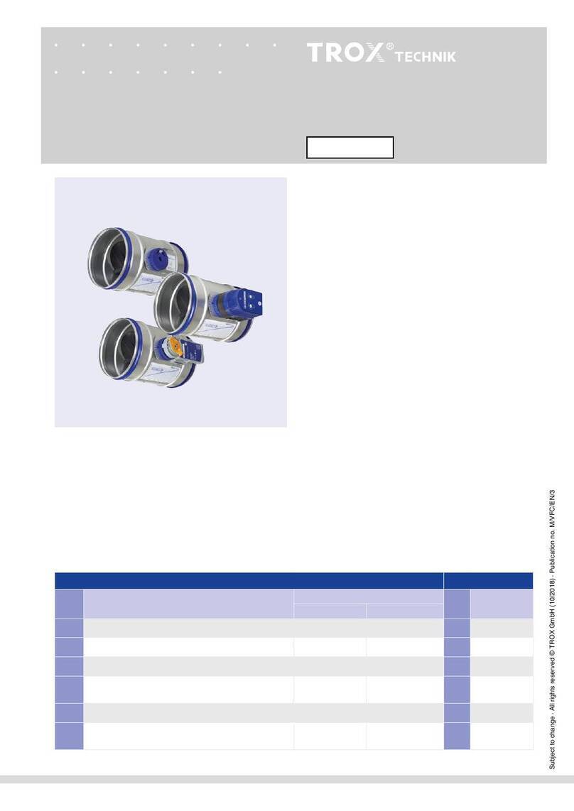 Trox VFC series operating manual