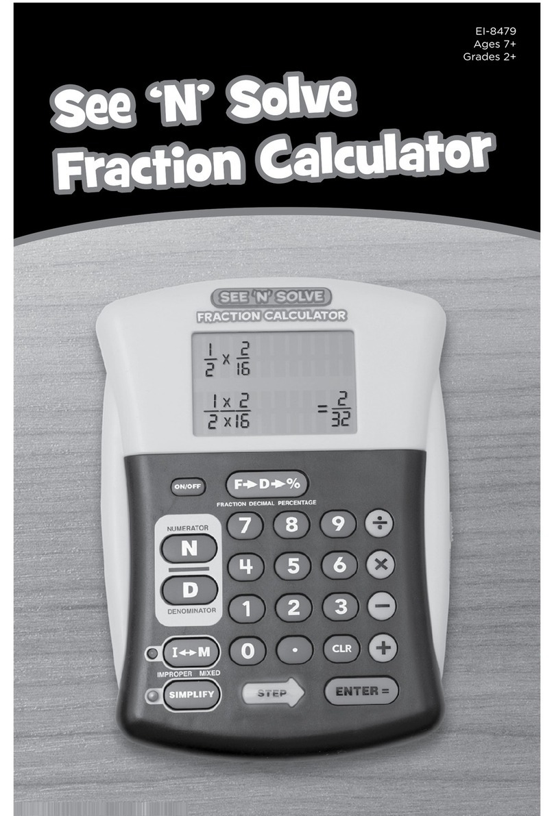 Educational Insights See N Slove Fraction Calculator manual