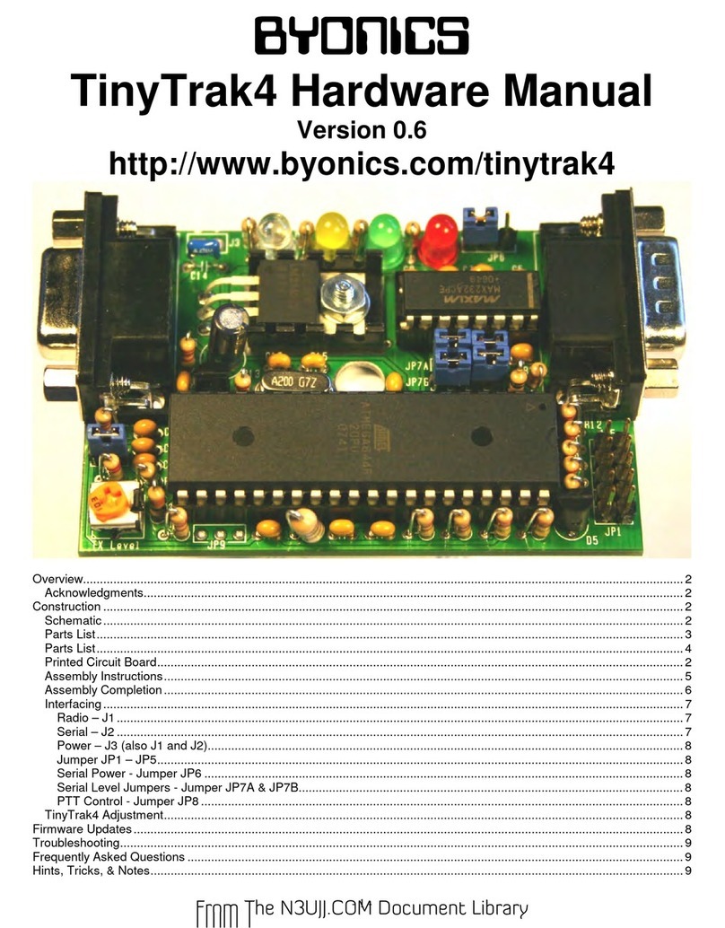BYONICS TinyTrak4 Hardware manual