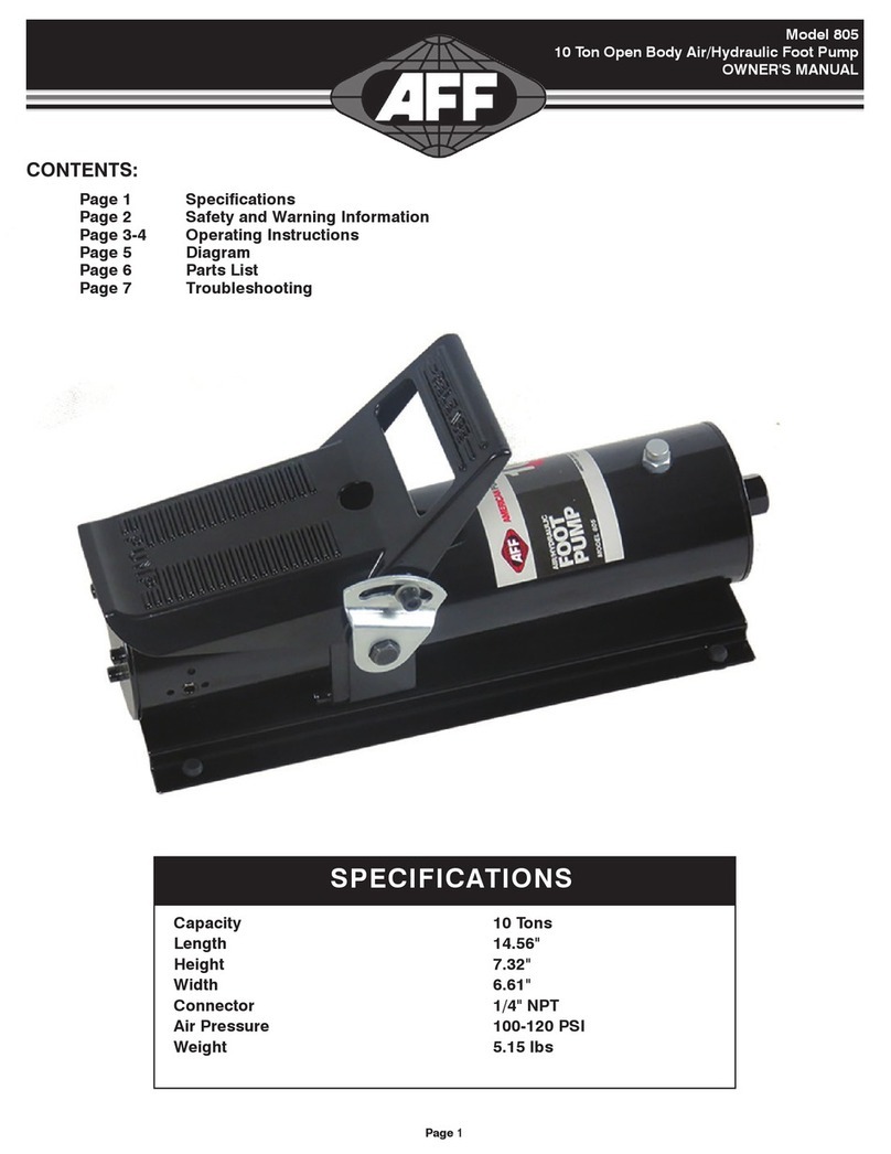 AFF 805 owner's manual
