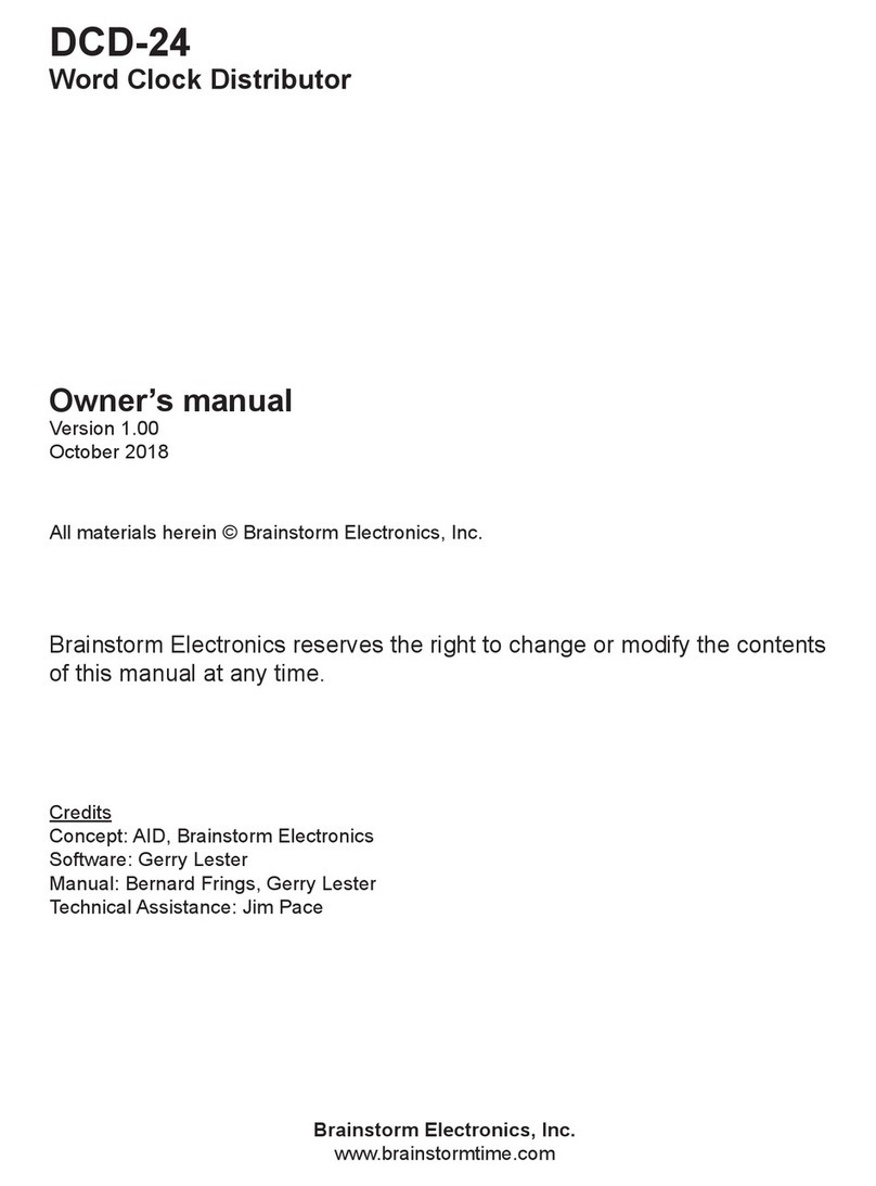 Brainstorm DCD-24 owner's manual