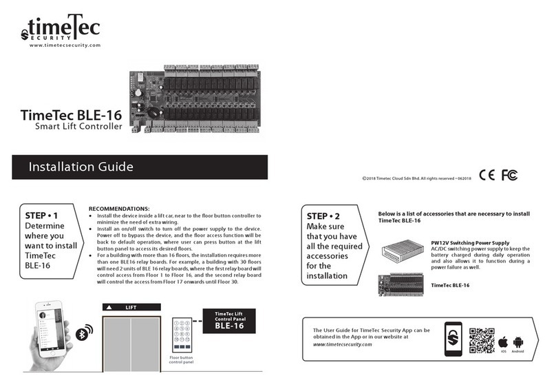 TimeTec Security BLE-16 installation guide TimeTec Security BLE-16 installation guide