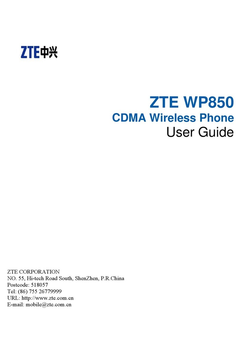 Zte WP850 User manual