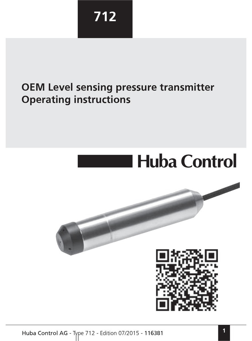 Huba Control 712 operating instructions