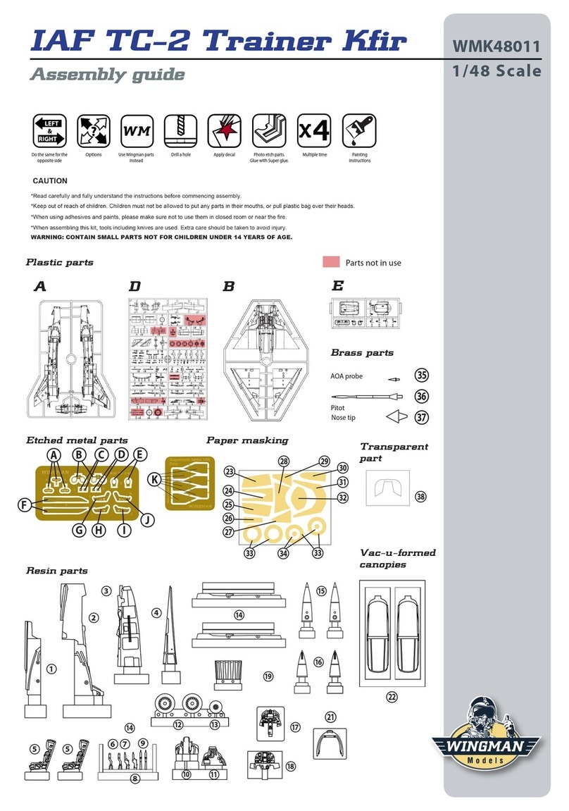 Wingman Models IAF TC-2 Trainer Kfir Assembly guide