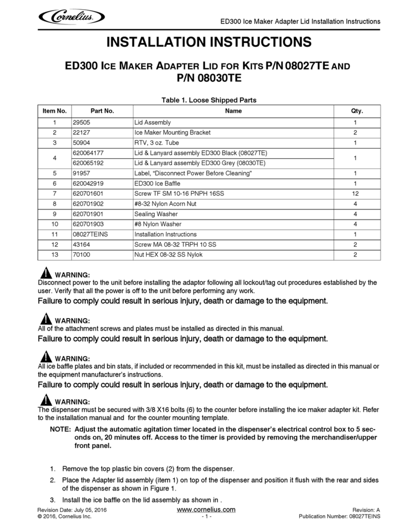 Cornelius ED-300 User manual