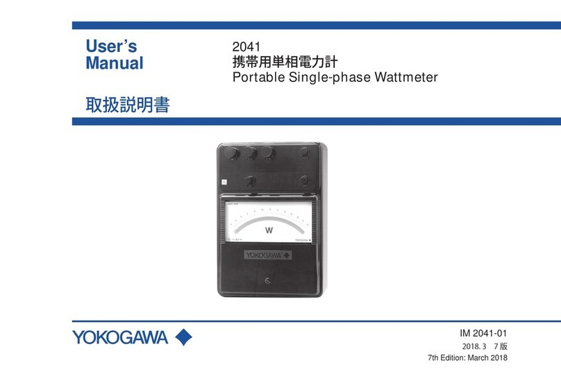 YOKOGAWA 2041 User manual