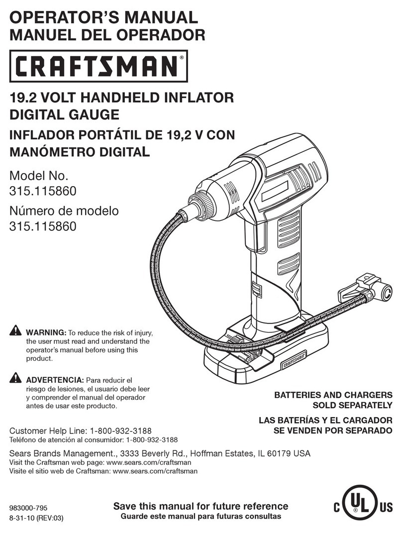 Craftsman 315.115860 Operator's manual