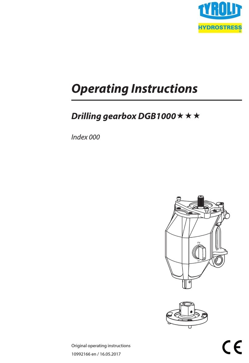 TYROLIT Hydrostress DGB1000 operating instructions