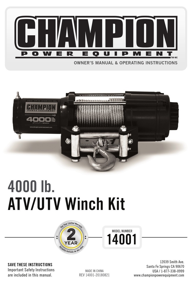 Champion Power Equipment 14001 Owner's manual & operating instructions