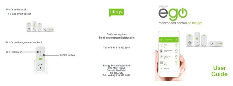 Efergy EGO SMART SOCKET user guide