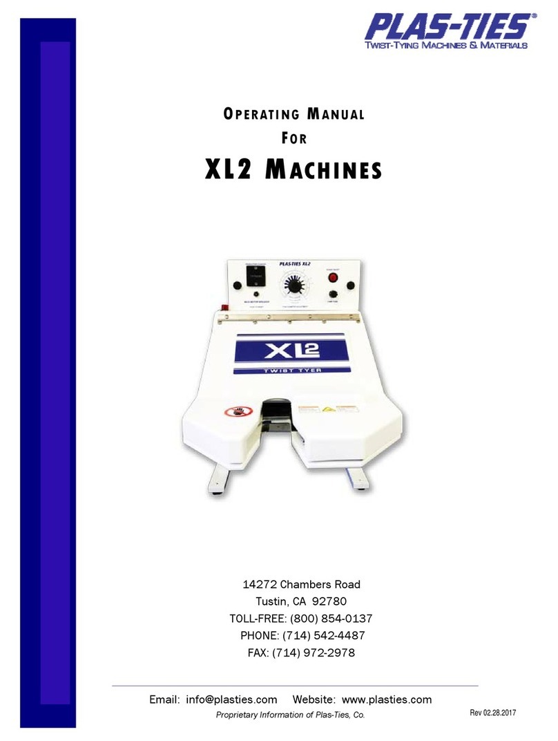 Plas-Ties XL2 operating manual Plas-Ties XL2 operating manual