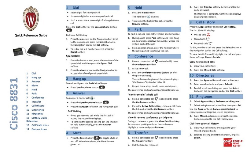 Cisco 8831 User manual