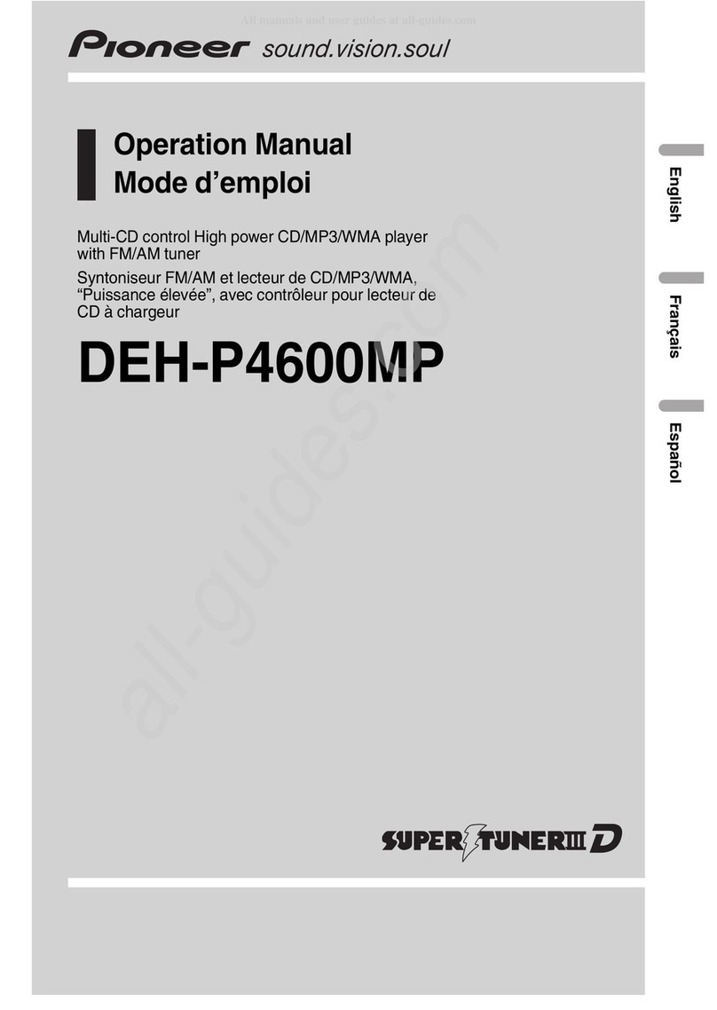 Pioneer Super Tuner III D Operation manual