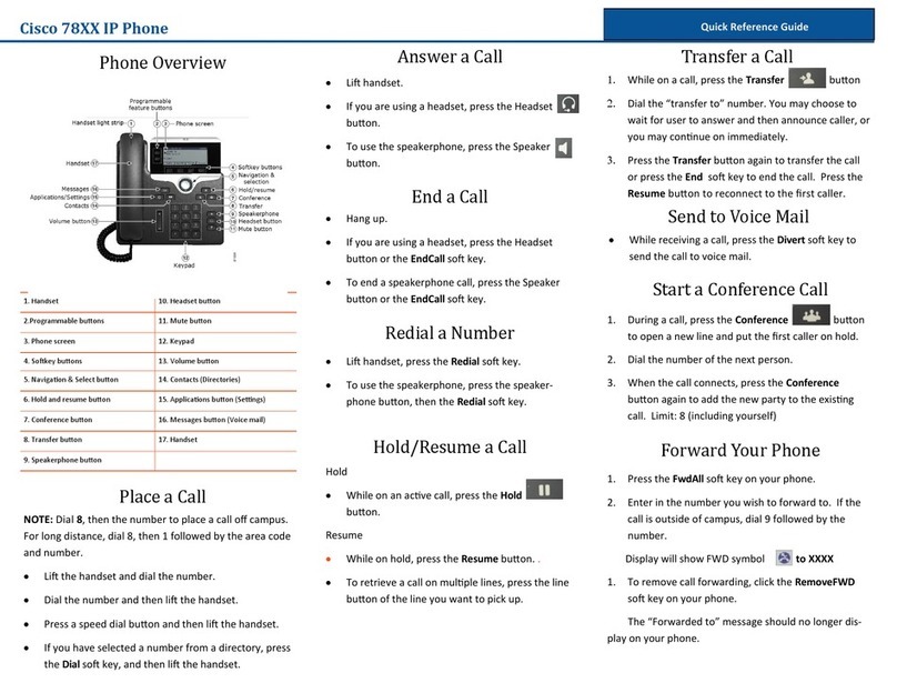 Cisco 78 series User manual