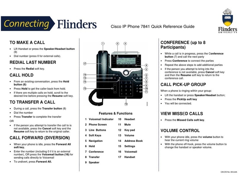 Cisco 7841 User manual