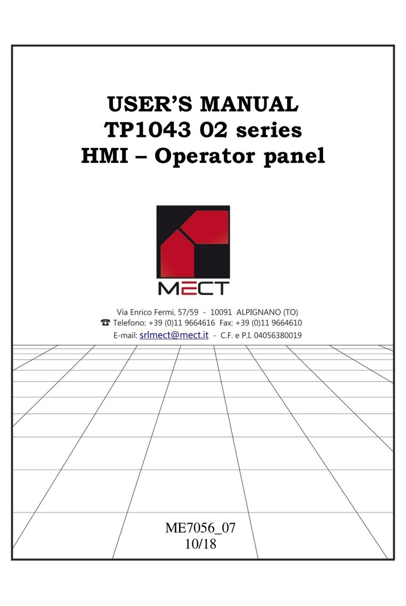 Mect TP1043 02 series User manual