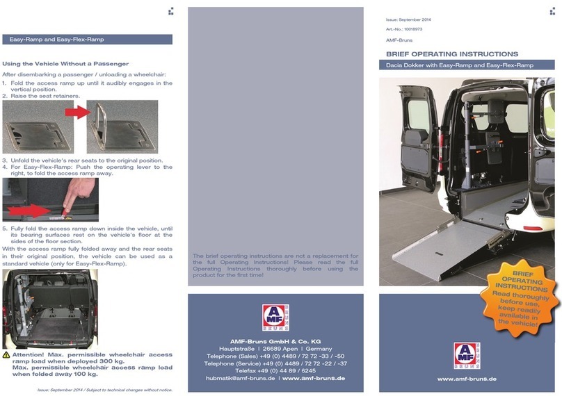 AMF-BRUNS Easy-Ramp Brief operating instructions