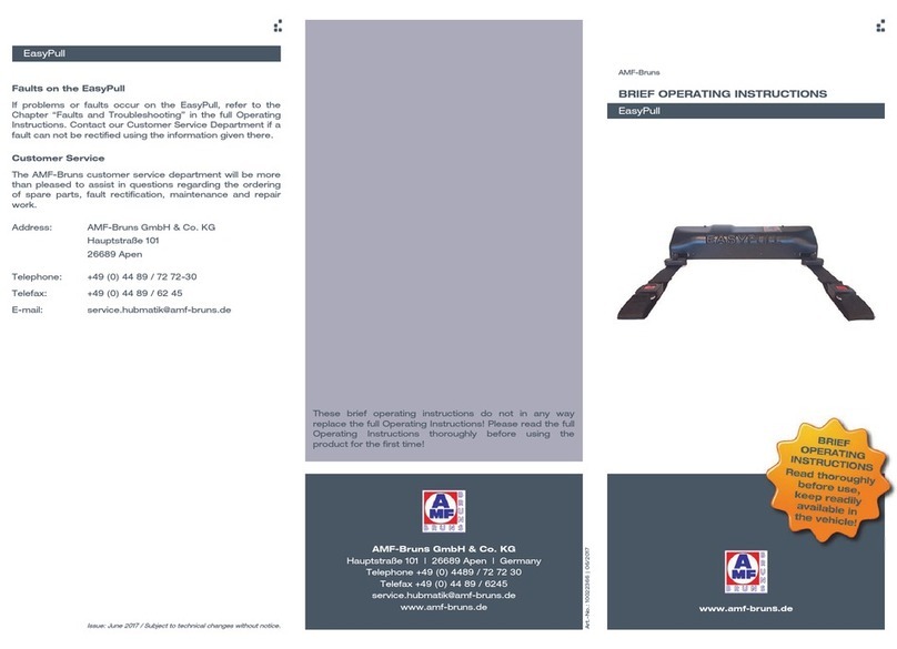 AMF-BRUNS EasyPull Technical specifications AMF-BRUNS EasyPull Technical specifications