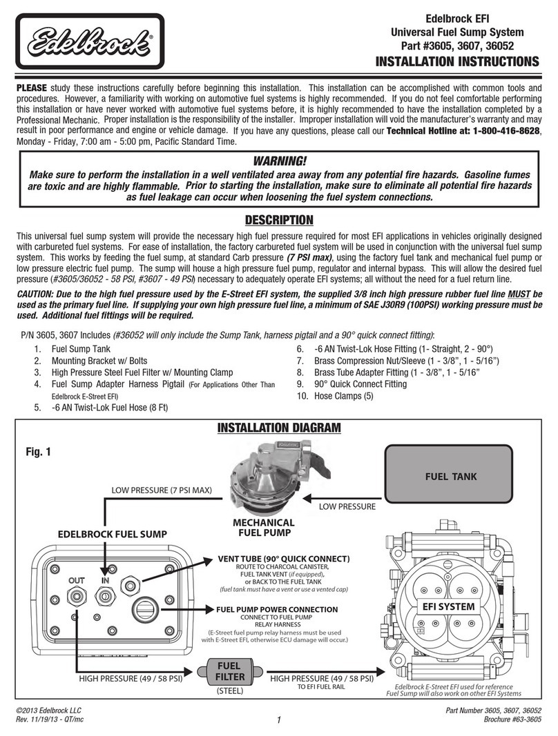 Edelbrock 3605 installation instructions
