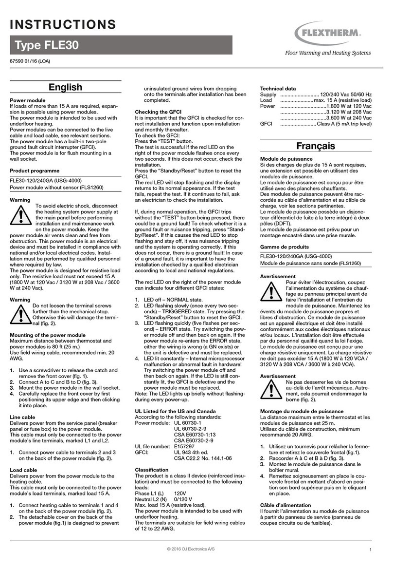 Flextherm FLE30 series User manual