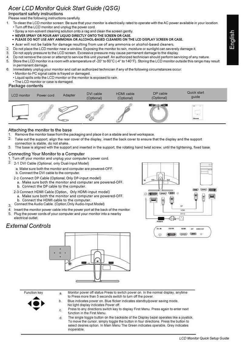 Acer ED273A User manual