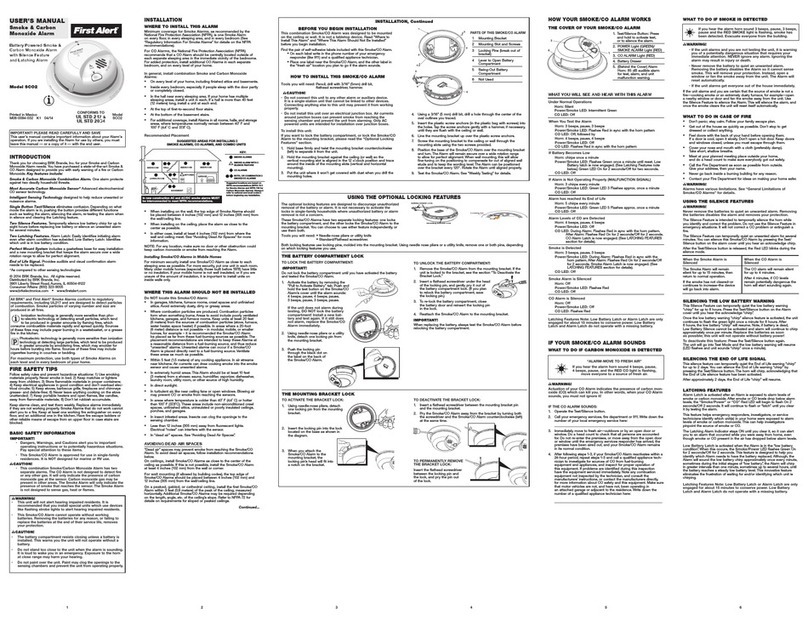 First Alert SCO2 User manual