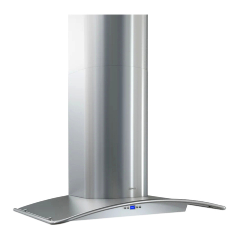 Zephyr Essentials Milano Wall Installation guide