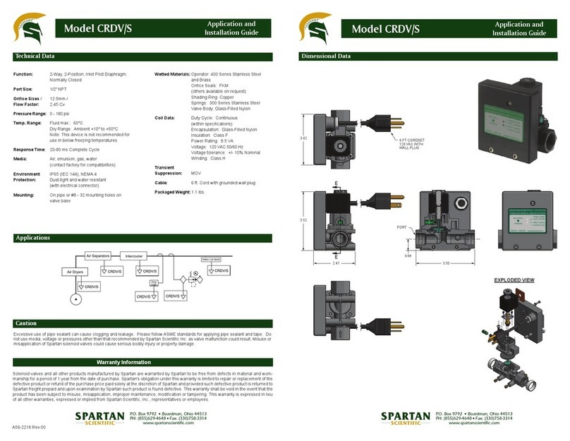 spartan scientific CRDV/S Application and installation guide